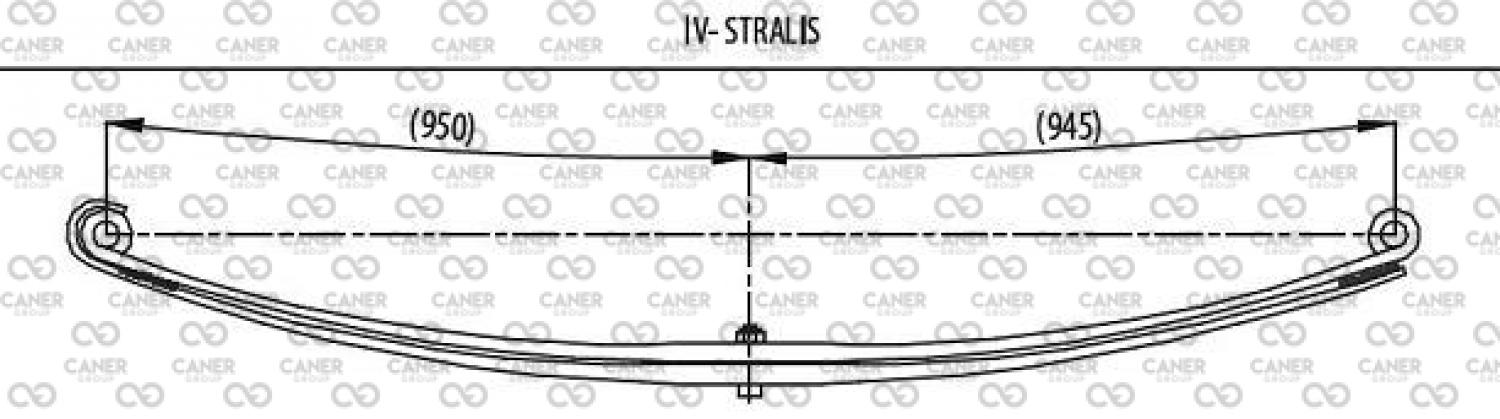 IVECO STRALİS PARABOLİK ÖN ANA KAT-;671520-01; 